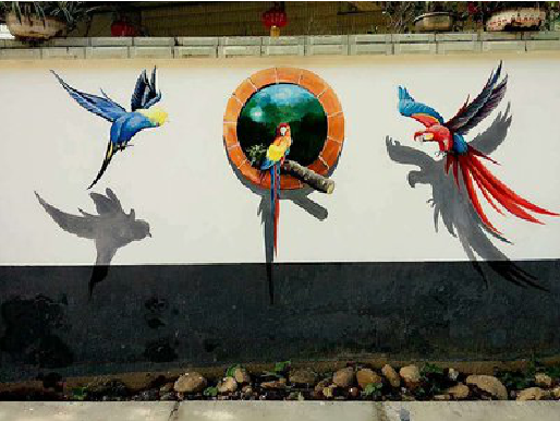 黄陵视觉错位-3D墙绘设计