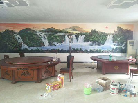 黄陵墙绘-写实风景