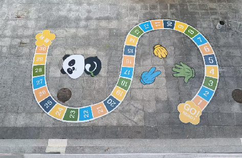 黄陵地面游戏彩绘