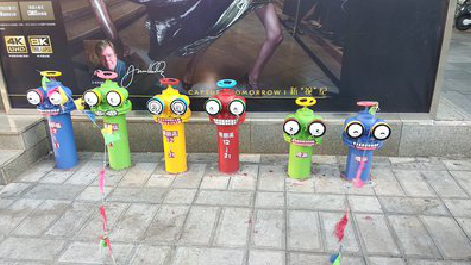 黄陵商业区彩绘