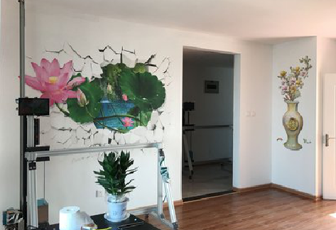 黄陵墙体彩绘相比墙纸的优势。