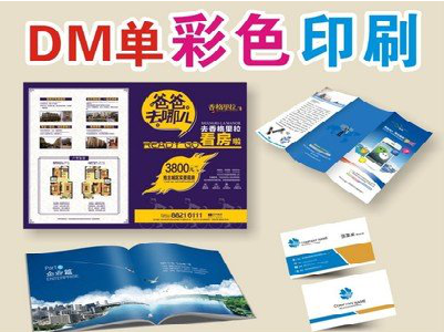黄陵单页印刷，色彩搭配简单。